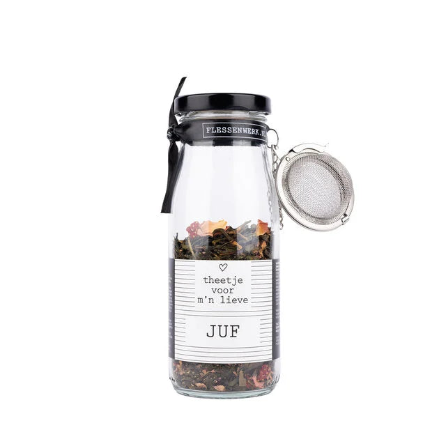 Flessenwerk Theetje voor m'n lieve juf