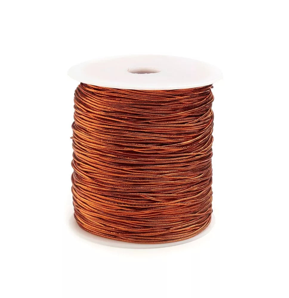 Elastiek 1mm koper metallic