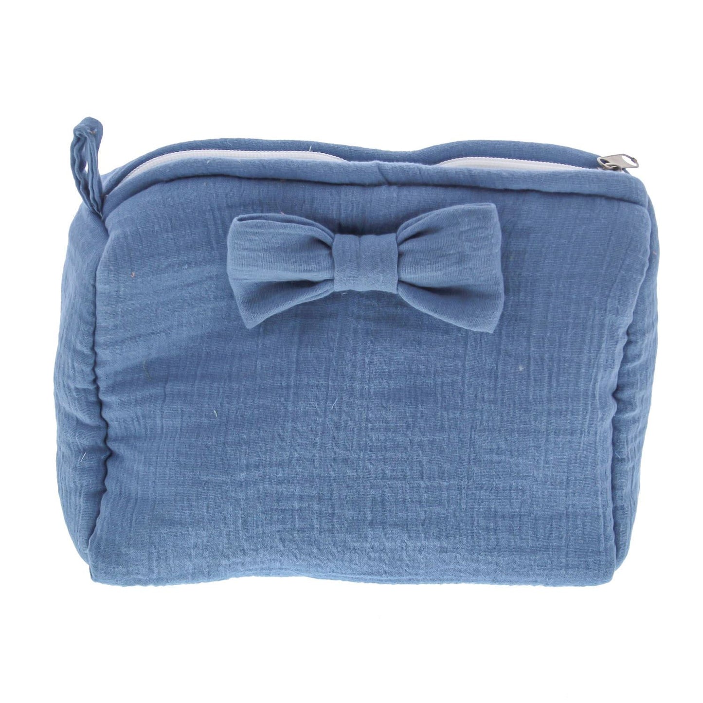 "Tetra" toilettas met strik 20 x 20 cm cloud blue 915