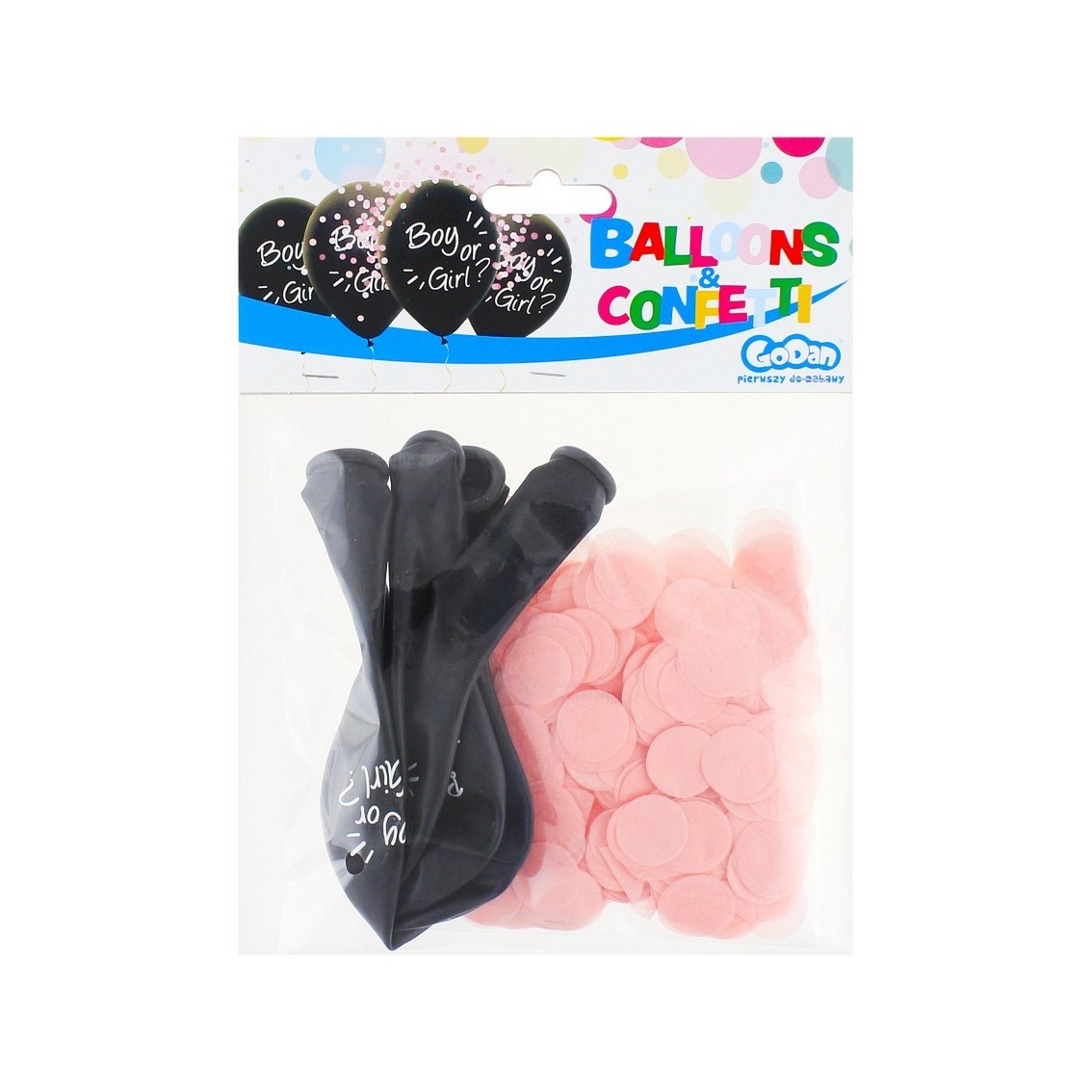 Gender Reveal confettiballonnen - roze - 4 stuks