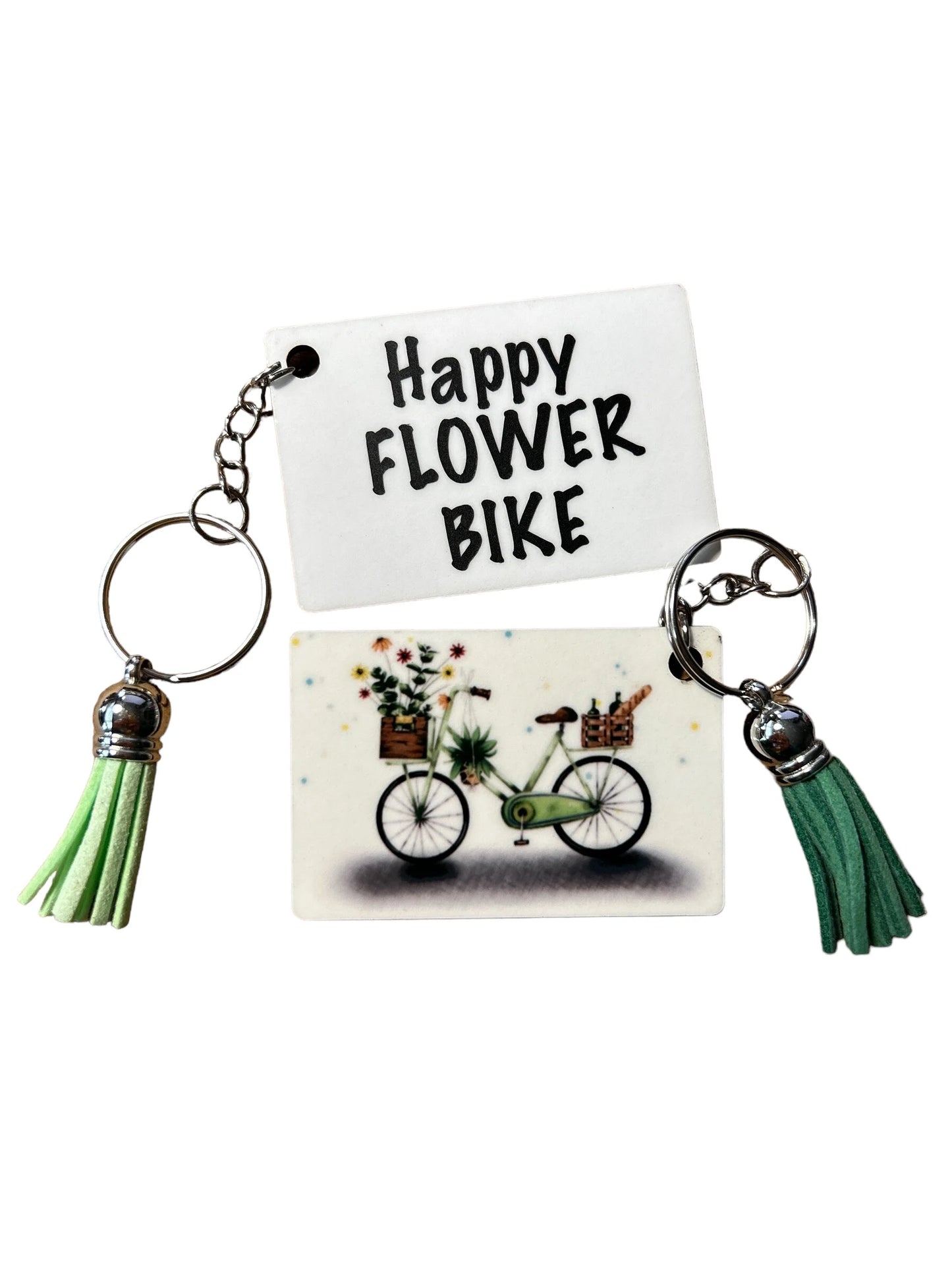 Sleutelhanger Flower power bike